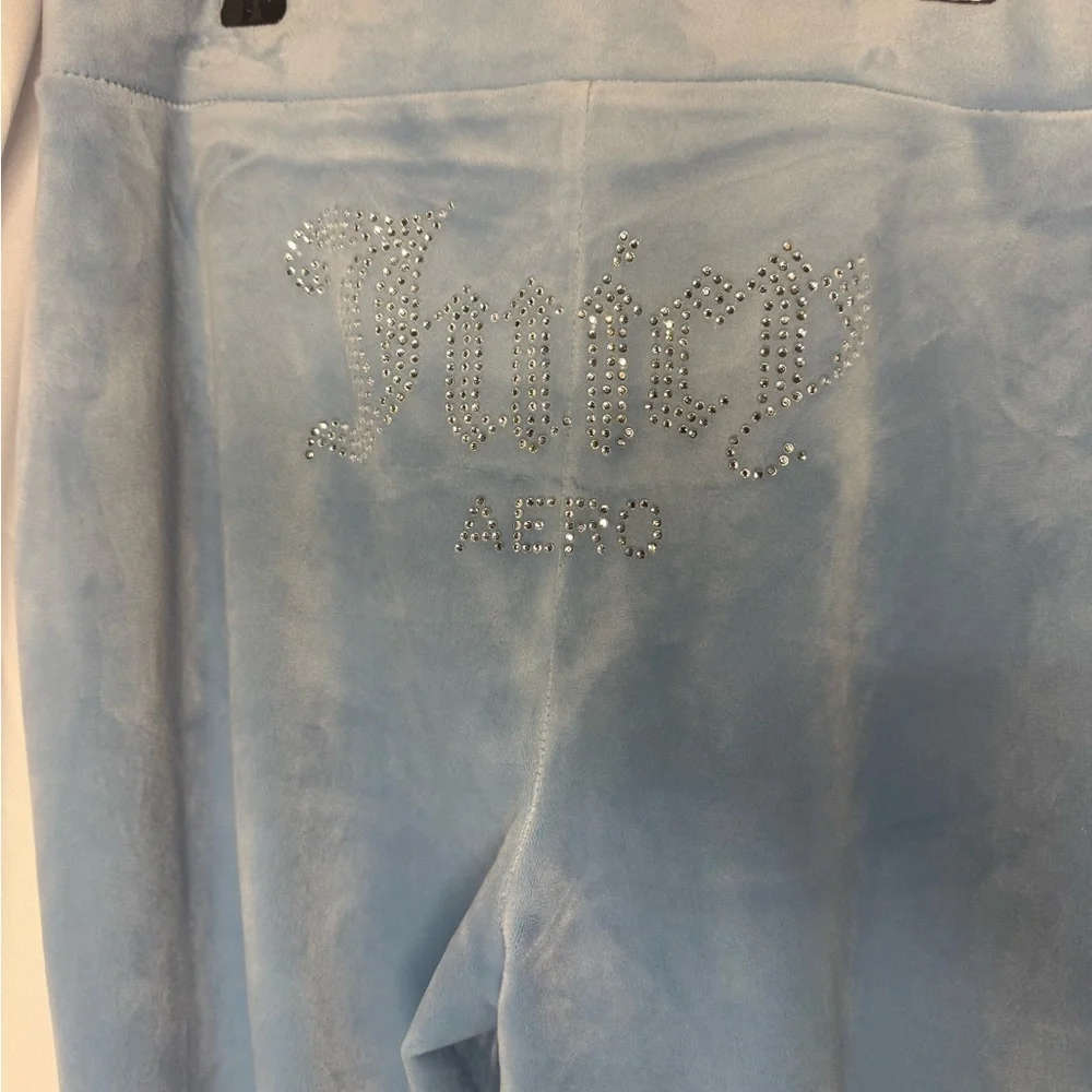 Juicy Couture Bling Velour Full-Zip Hoodie and Velour Pants